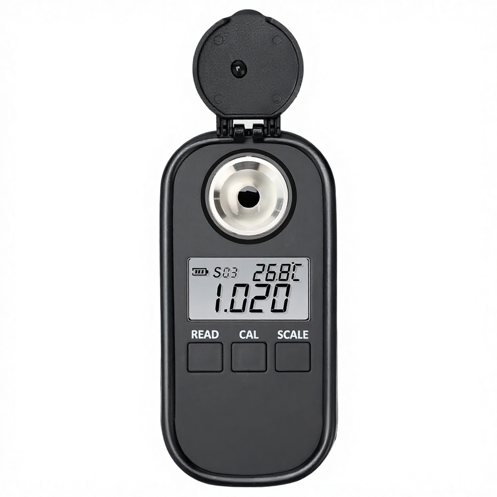 Refractometer Salinity - Digitale refractometer Digitale zoutgehalte-refractometer & meter