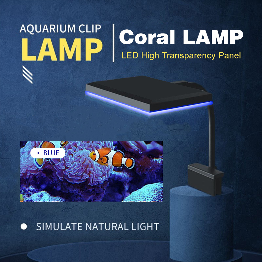 Aquarium Blue Marine Reef - ASJD-07 LED Aquarium Clip-on Lamp 8W