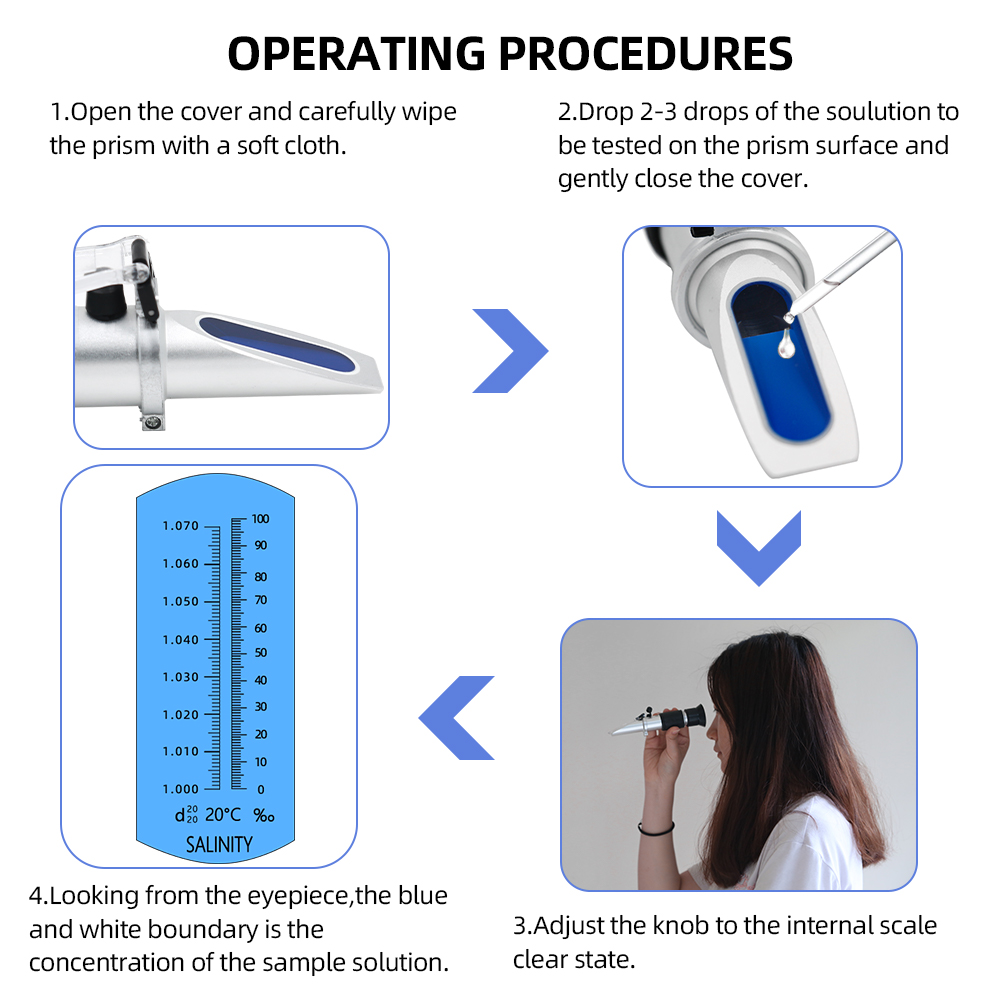 Zoutgehalte Refractometer 0-10 - Refractometer Salinity recensie en prijs