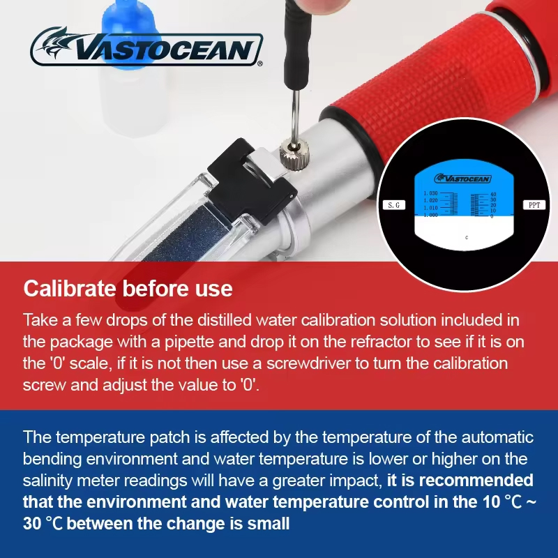 Vastocean zoutwaterrefractomet - Refractometer Salinity recensie en prijs